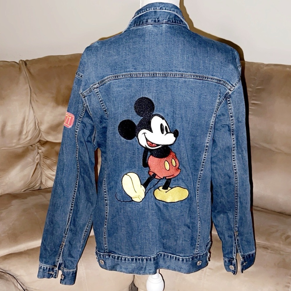 DISNEY PARKS Official Patchwork Denim Jacket